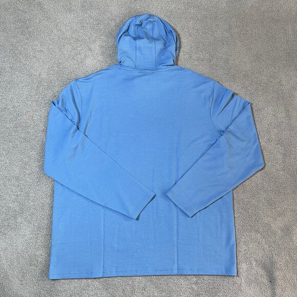 Peter Millar Crown Crafted Excursionist Flex Popover Hoodie Wool Blend Men's XXL - Picture 4 of 6